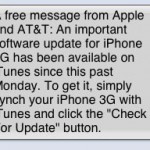 Apple Texts customers about an “important iPhone software update”