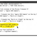 “strings” file reveals iSight HD possibility