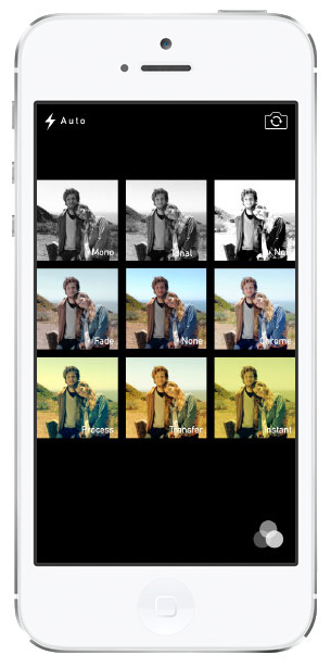 iOS 7 screenshots camera filters