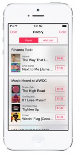 iOS 7 screenshots itunes radio