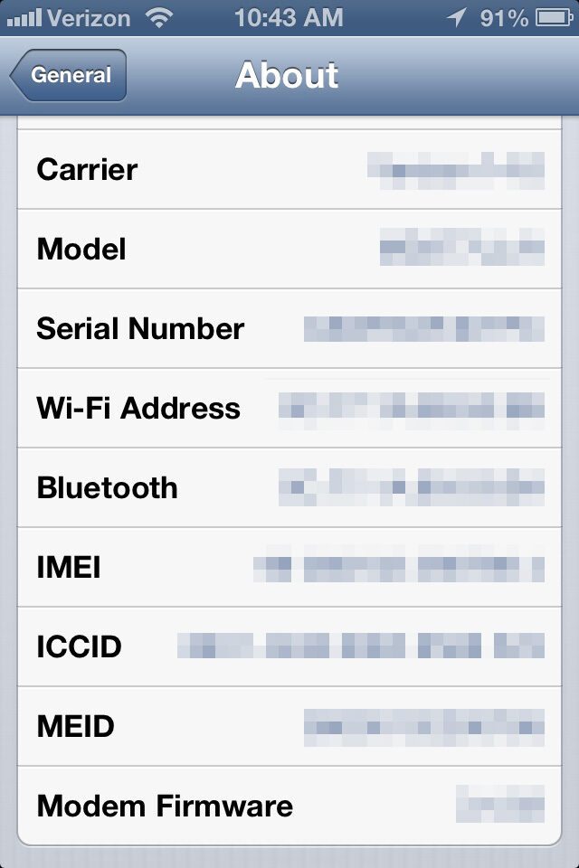iphone identity screenshot settings