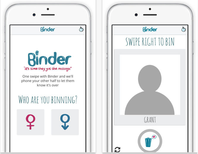 Binder break up app