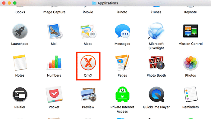 mac maintenance onyx applications folder