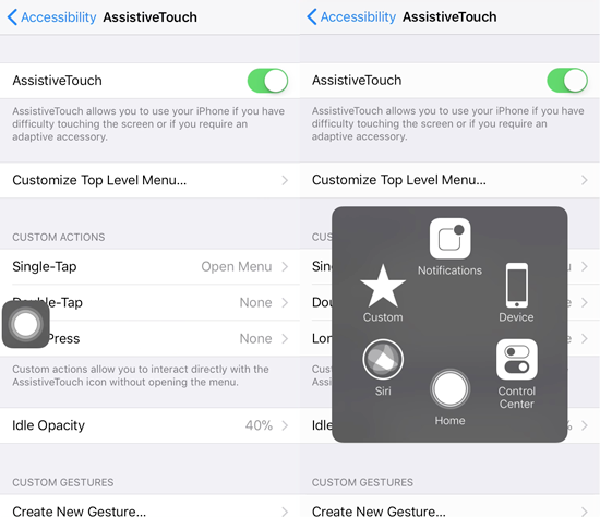 iPhone accessibility hacks assisstivetouch