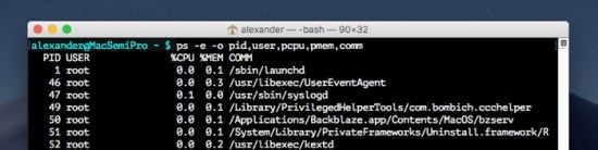 Ps Command On Mac Pro Terminal Commands: 10 Uses for ps on macOS - Apple Gazette