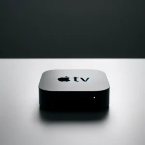 Apple TV generations product on table