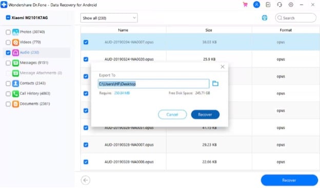 retrieve deleted photos via drfone