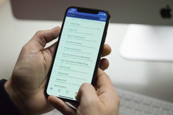 person using phone