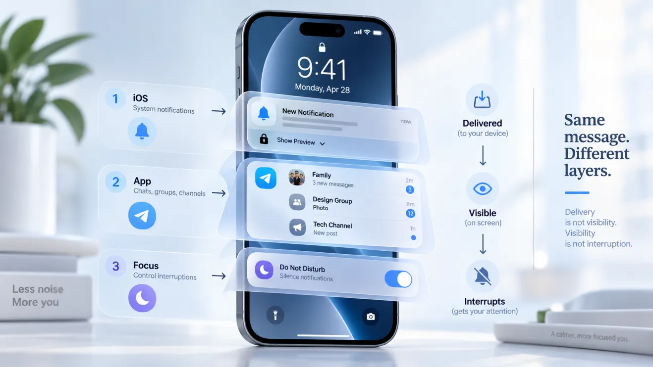 Why Telegram Notifications Behave Differently on iPhone: Focus, Previews, and App Settings Explained
